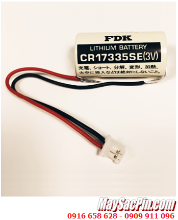 FDK CR17335SE (Zắc PH2.0-2P); Pin nuôi nguồn FDK CR17335SE lithium 3v 1800mAh (Xuất xứ NHẬT)